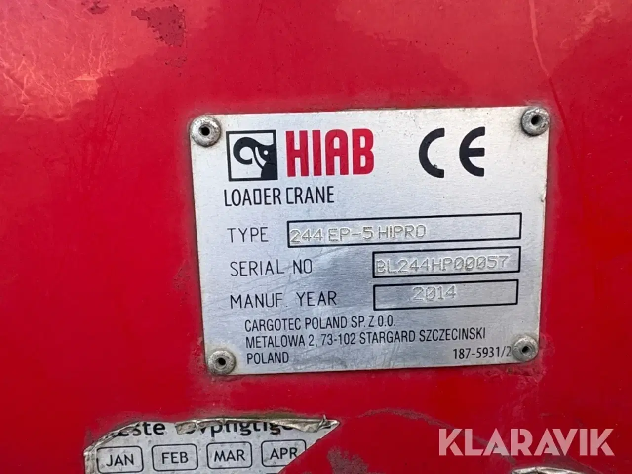 Billede 5 - Lastbil kran HIAB 244 EP-5 hipro