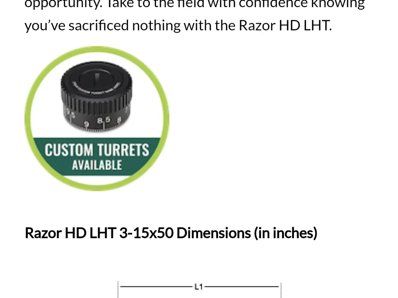 Billede 7 - Vortex Razor HD 3-15-50 LHT