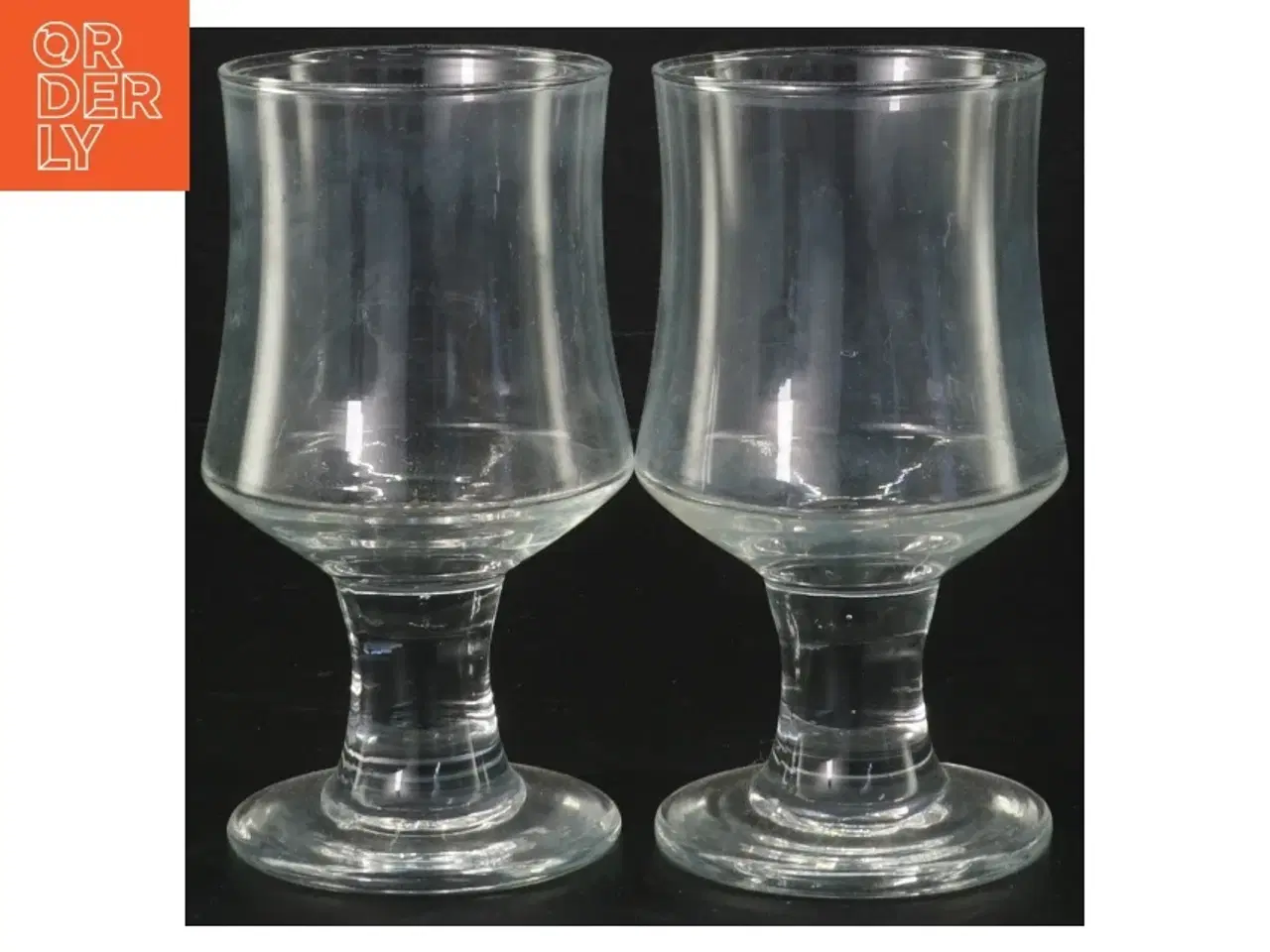 Billede 1 - Sæt med to glas (str. 13,5 cm. 2 styk)