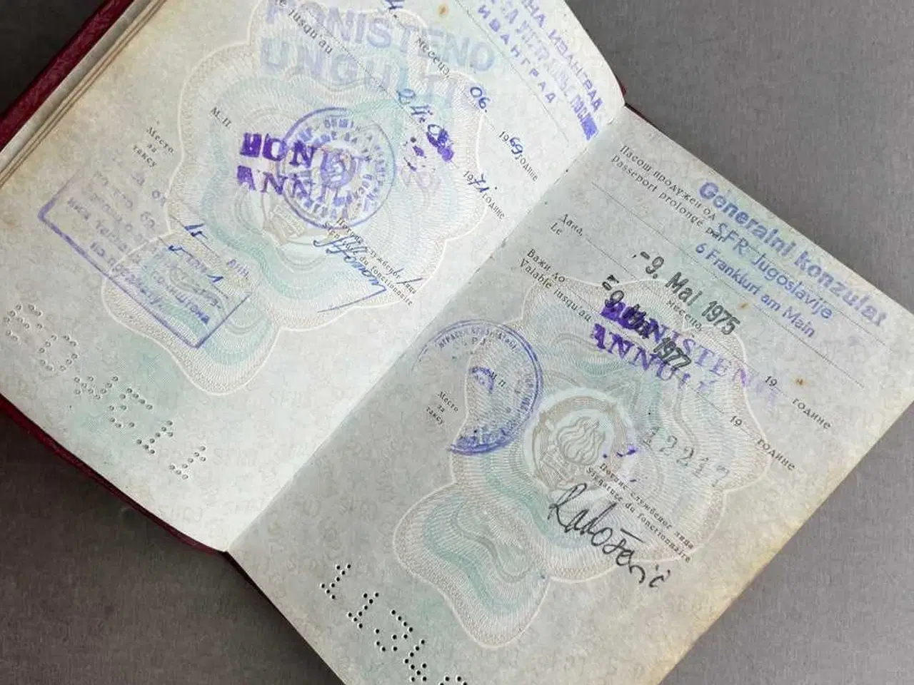 Billede 6 - Østtysk DDR Jugoslavisk Pas