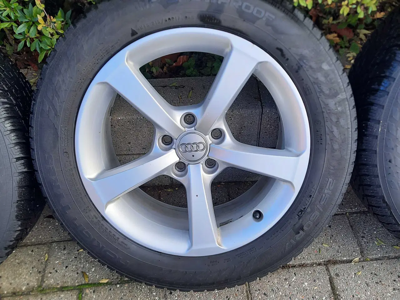 Billede 2 - Originale Audi 17 ” alu-fælge med vinterdæk