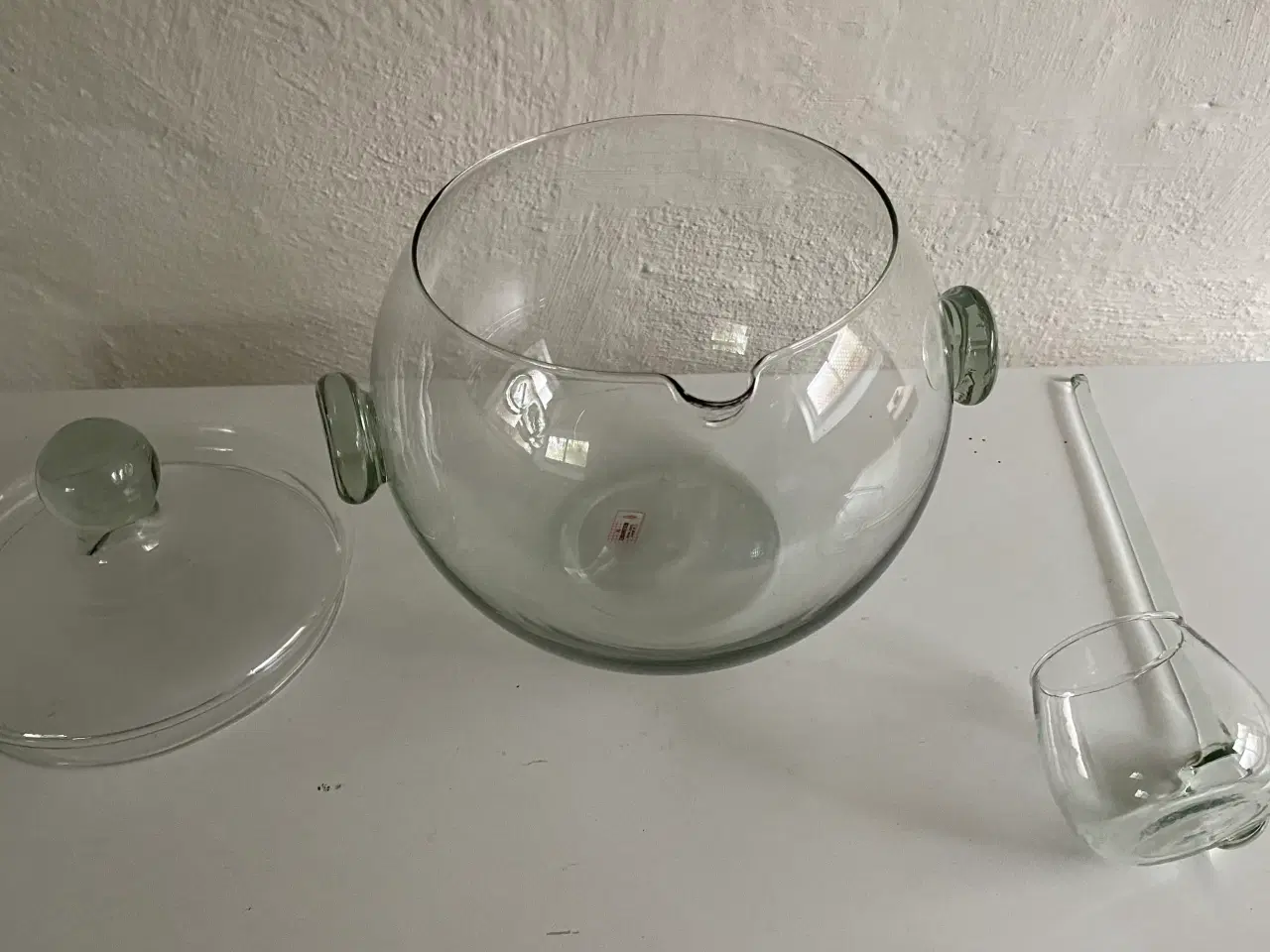 Billede 3 - Stor vintage glasbowle – festlig og dekorativ