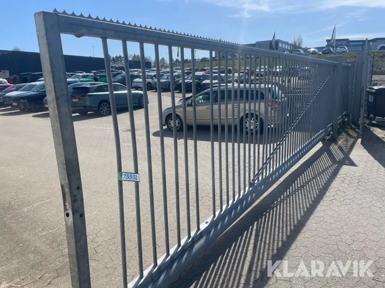 Billede 3 - Skydeport galvaniseret 10 meter