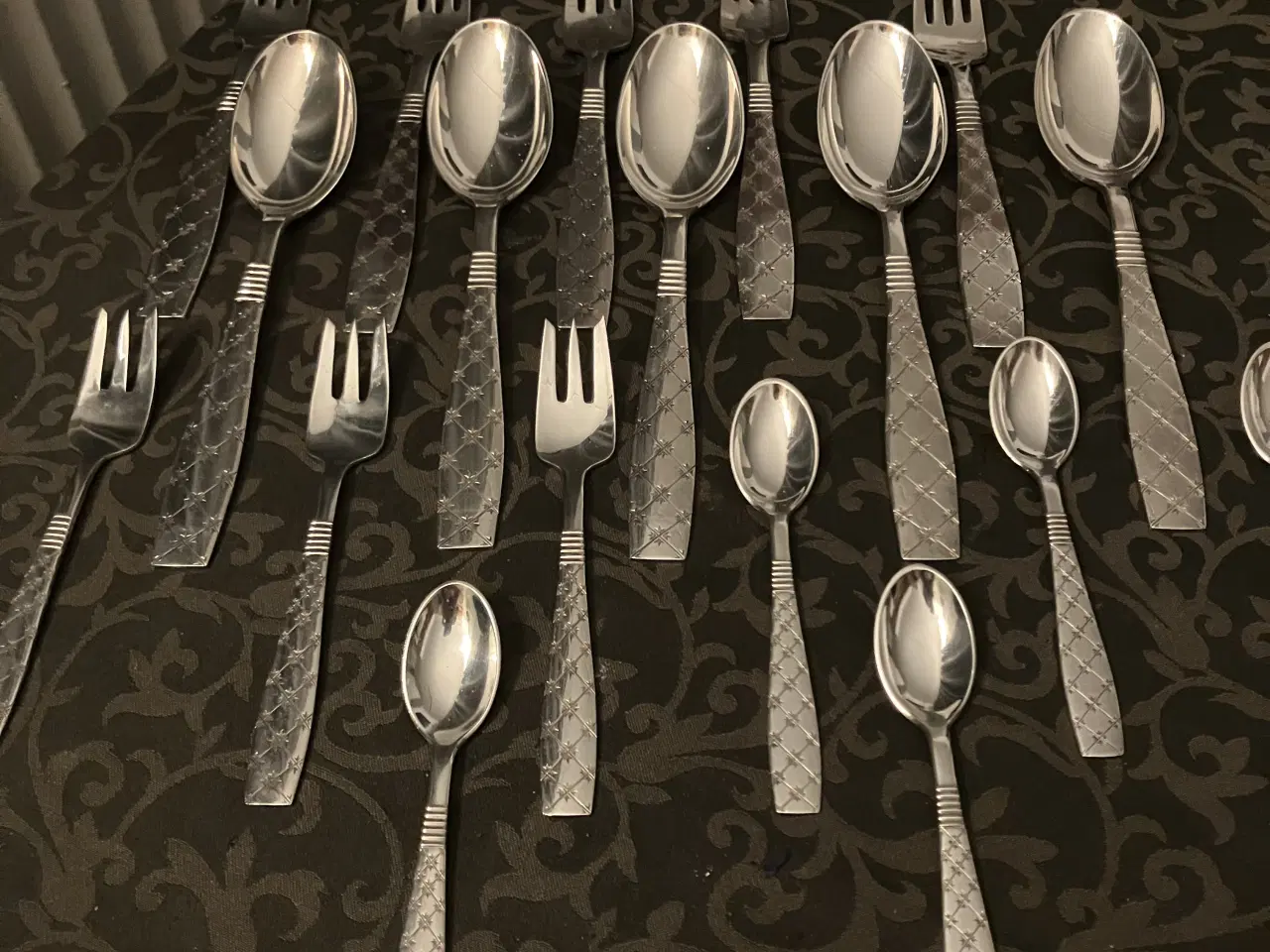Billede 1 - stjernemønster sølvplet bestik