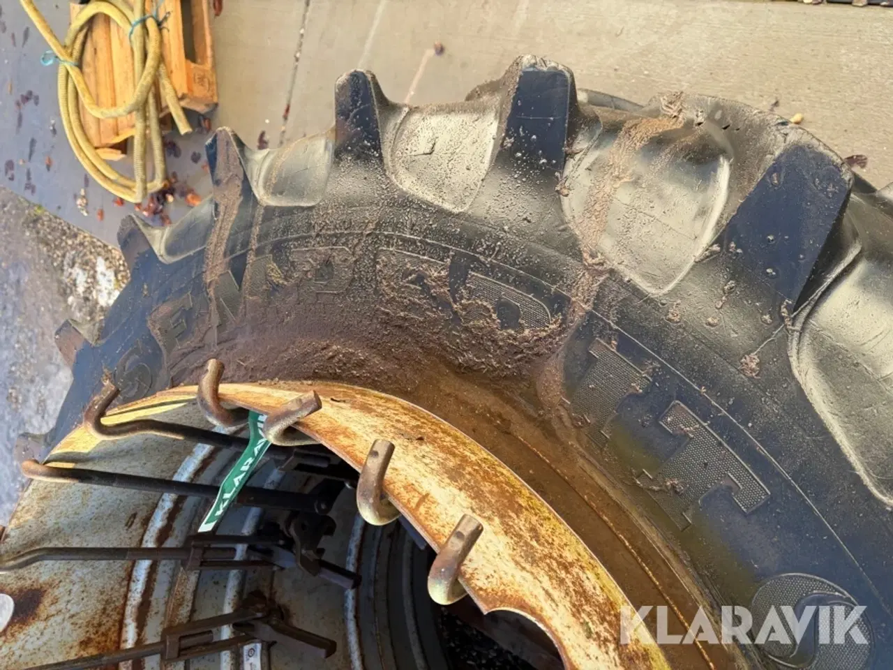 Billede 6 - Tvillingehjul Semperit 18.4R38 med låse 2 styk