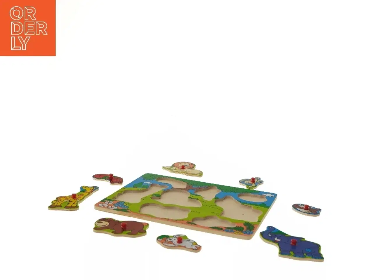 Billede 4 - Knoppuslespil med dyr (str. 29,5x22 cm)