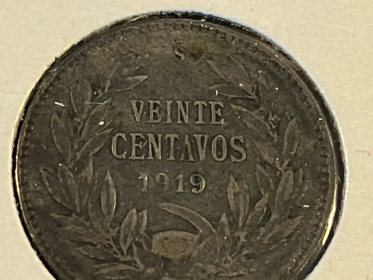 Billede 1 - 20 Centavos 1919 Chile