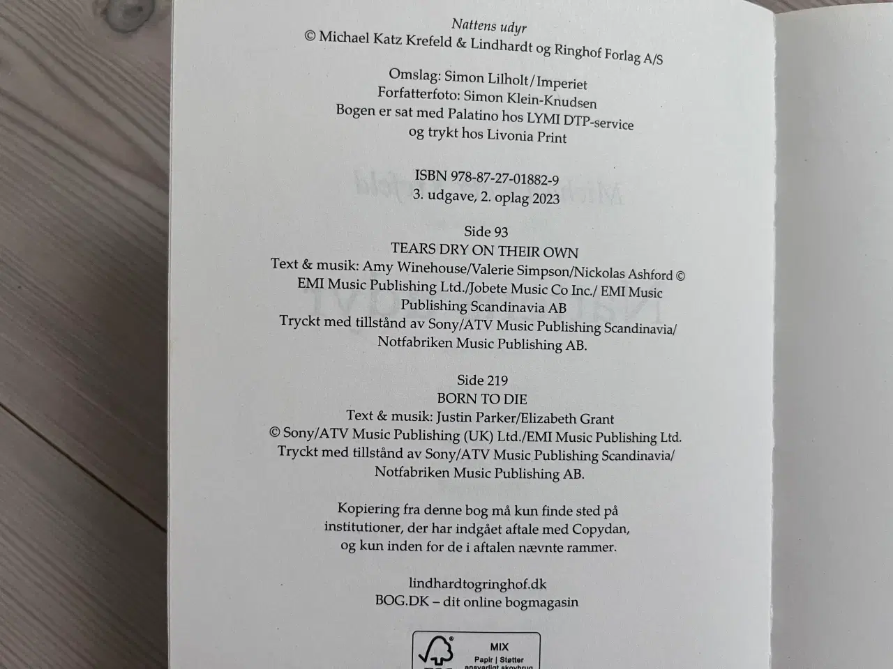 Billede 4 - Nattens Udyr, Michael Katz Krefeld , Krimi