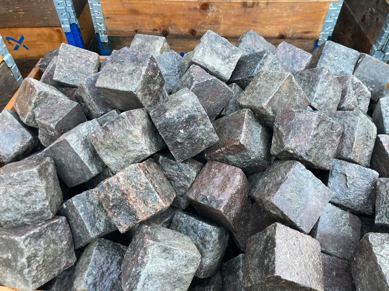 Billede 6 - Chaussesten rød brune slidte