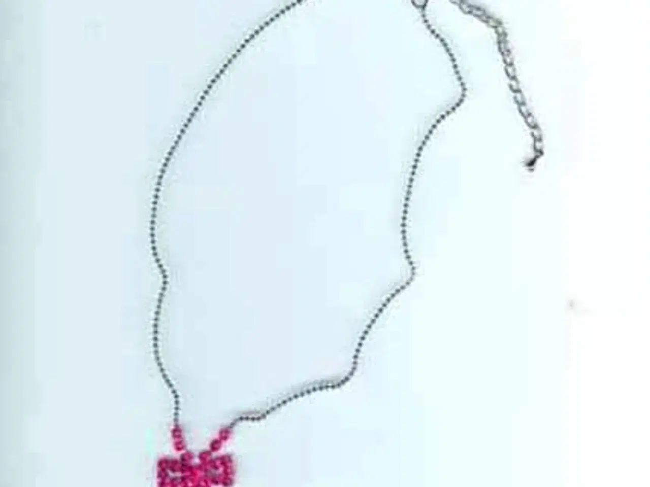Billede 4 - Halskæde med pink bling