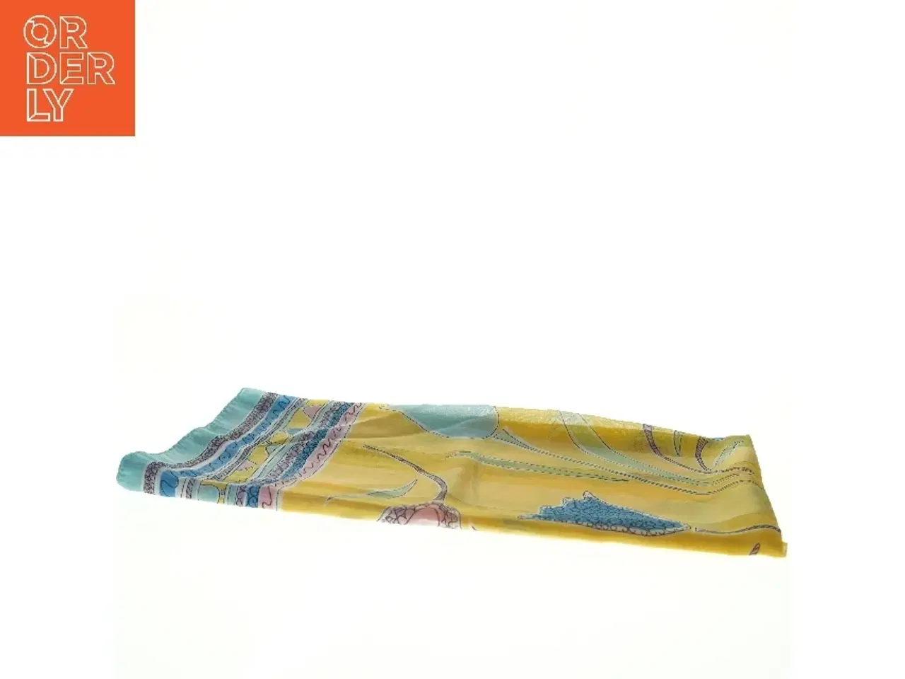 Billede 4 - Mønstret silketørklæde (str. 86 x 86 cm)