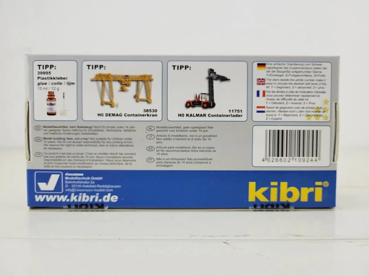 Billede 3 - Kibri 10924 H0 8 stk 20 fods container 