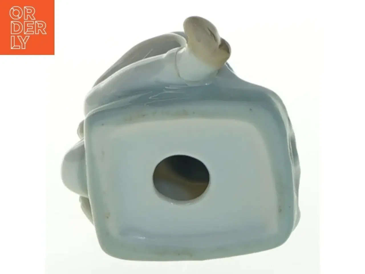 Billede 4 - Porcelænsfigur af pige med kat (str. 9,5x7,5 cm)