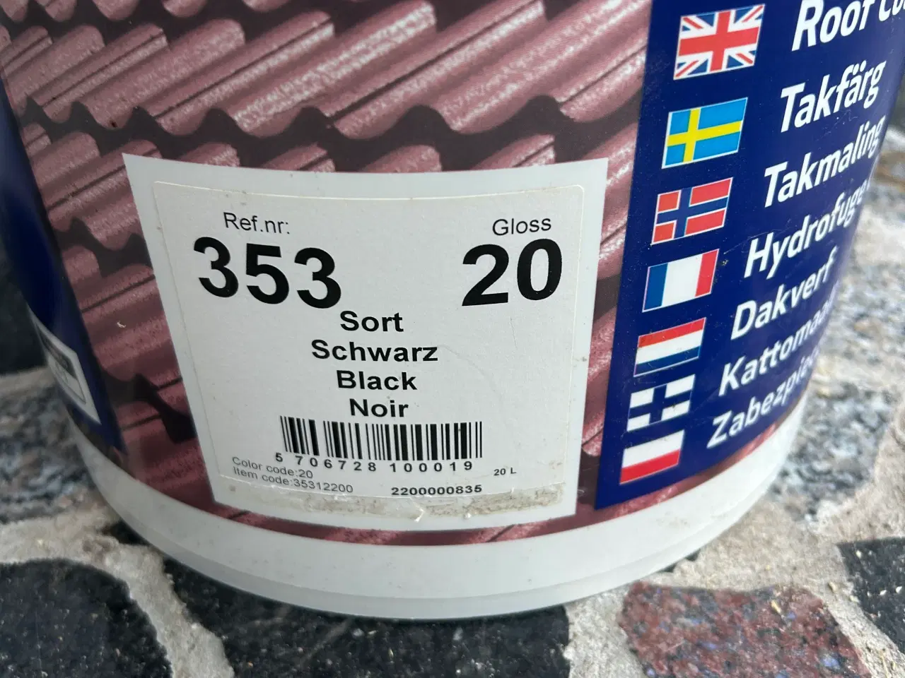 Billede 2 - Ny Isonit tagmaling sort 20 l