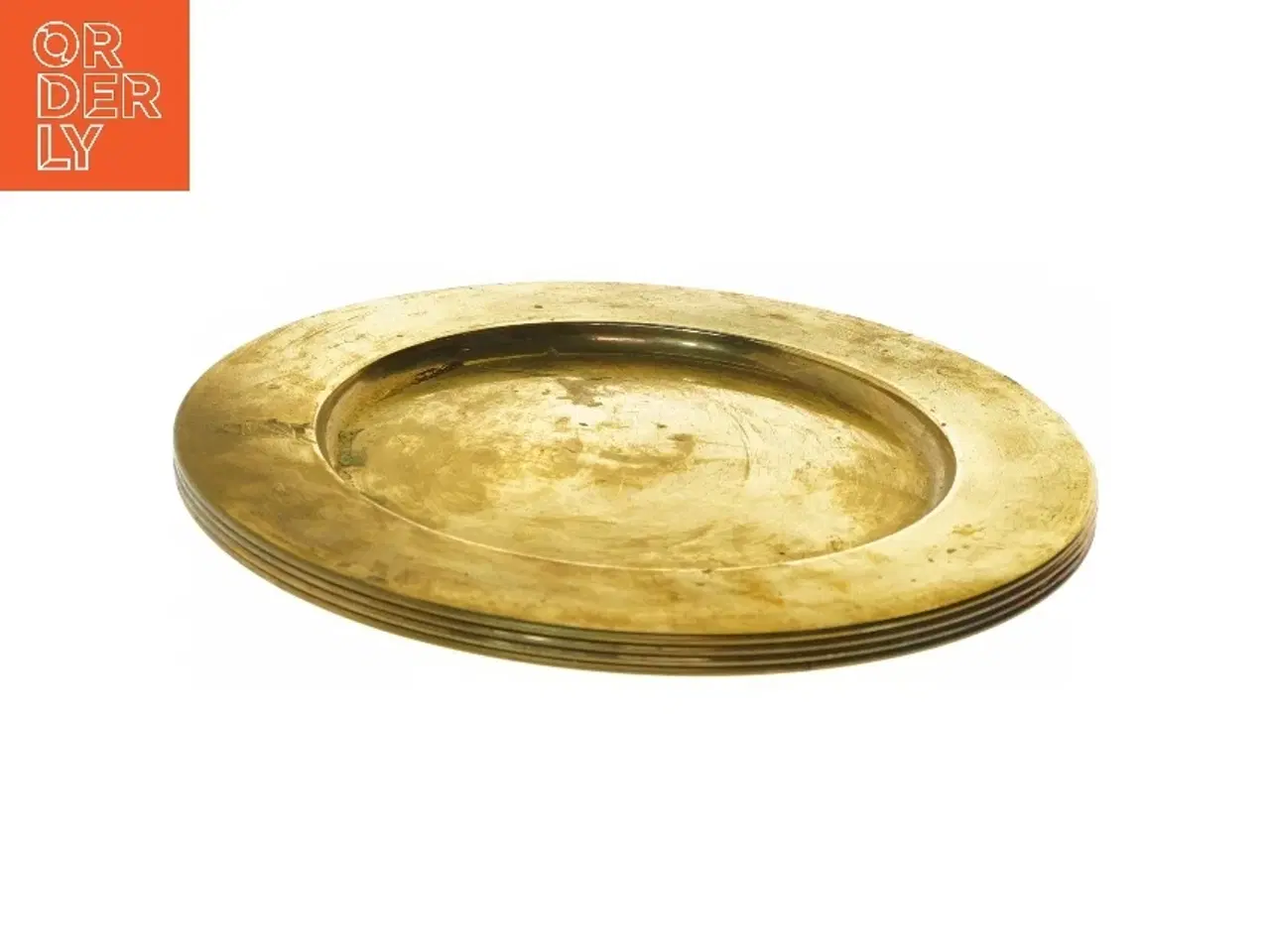 Billede 1 - Messing tallerkener (str. Ø 27,5 cm)