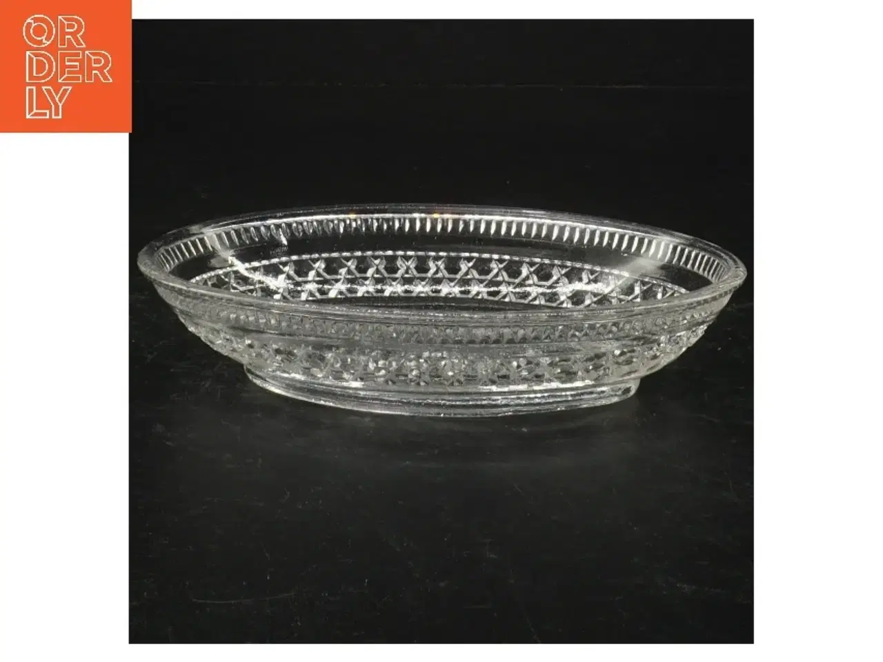 Billede 1 - Ovalt Glasfad (str. 17 x 11 cm)