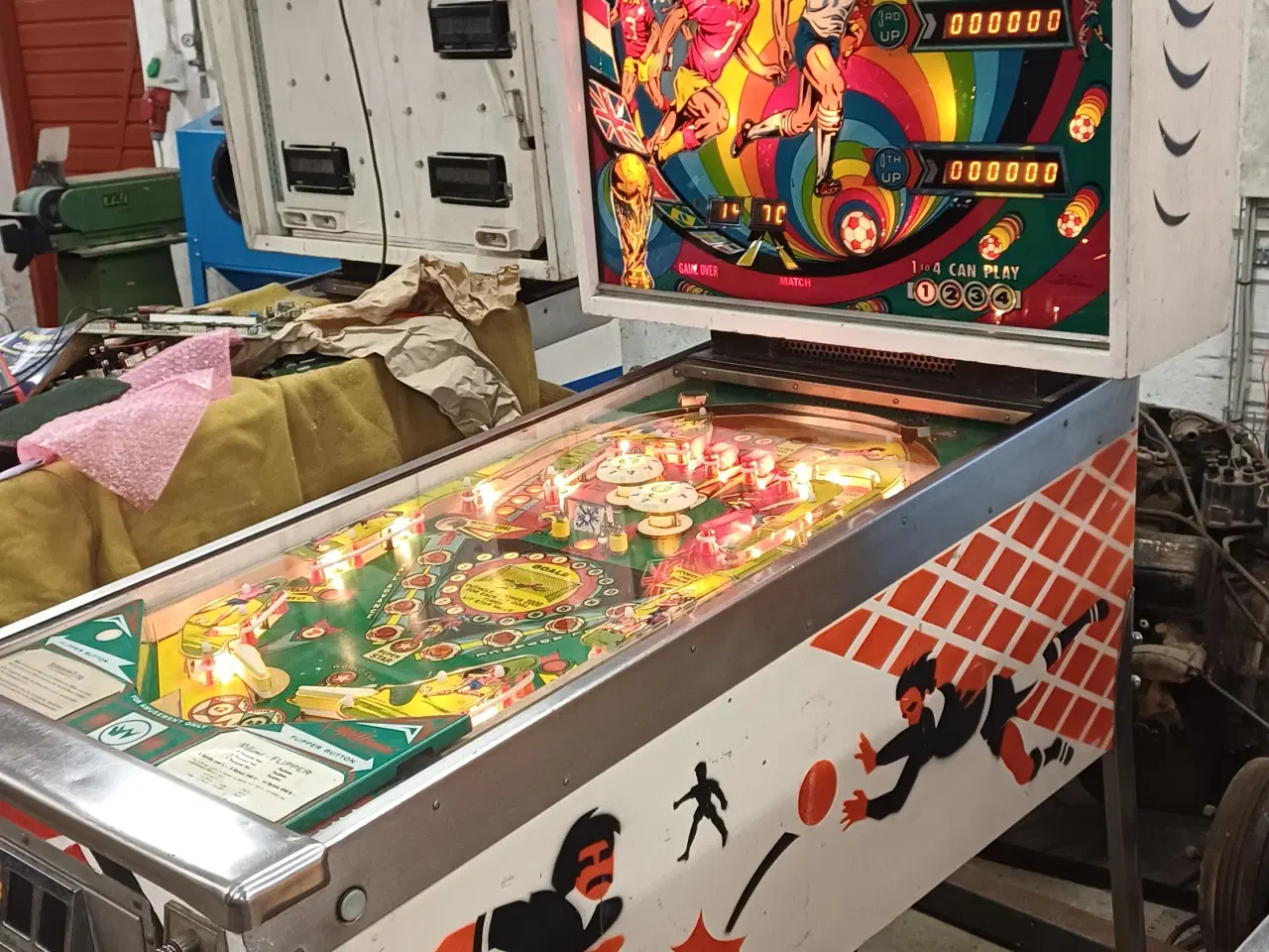 Billede 5 - Flippermaskine, Williams World Cup, Nyistandsat!