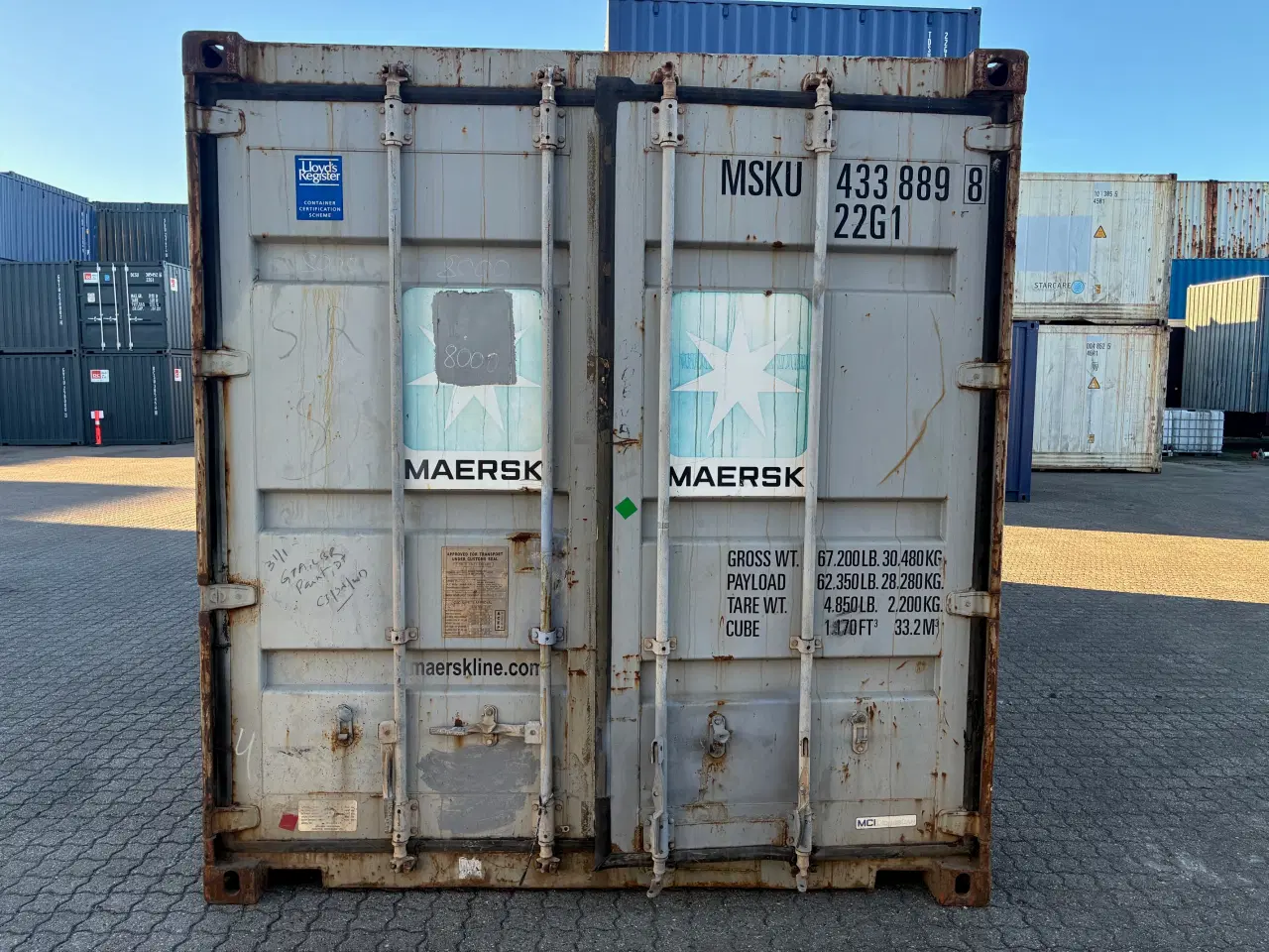 Billede 1 - 20 fods Container- ID: MSKU 4433889-8