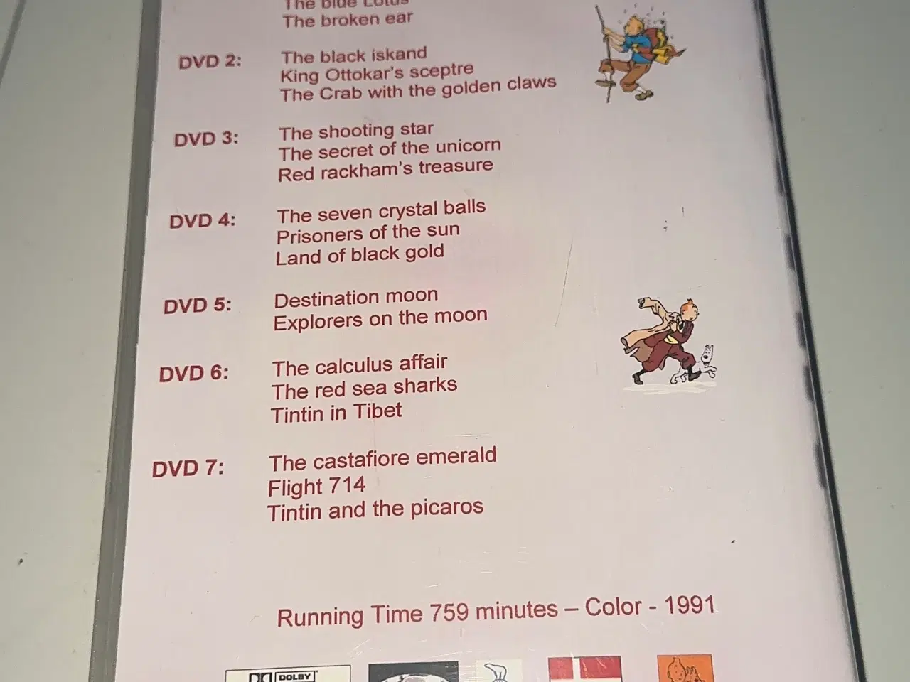 Billede 2 - Tintin dvd serie + film