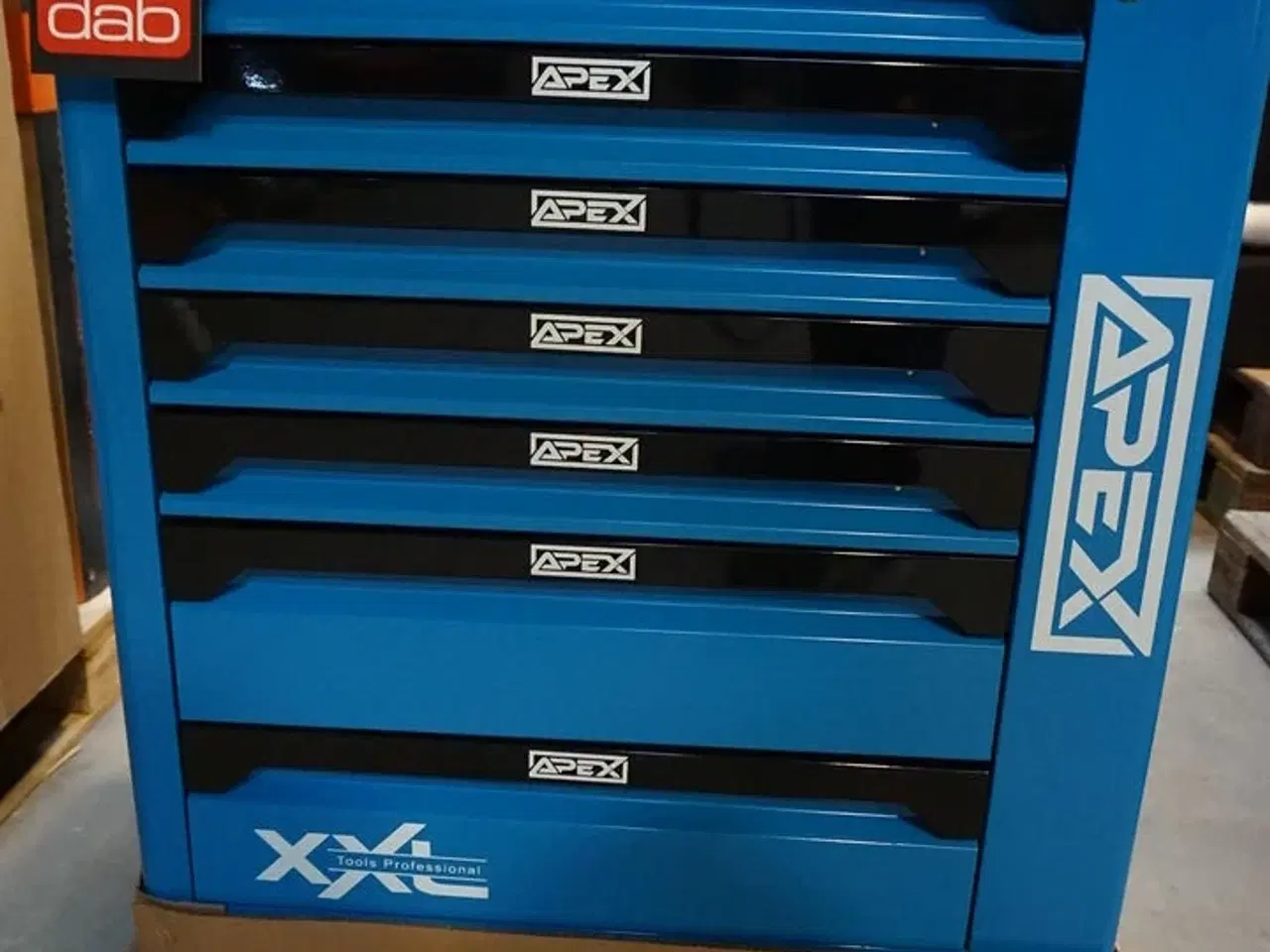 Billede 12 - Apex Værktøjsvogn XXL med værktøj og 7 skuffer og skab Blue