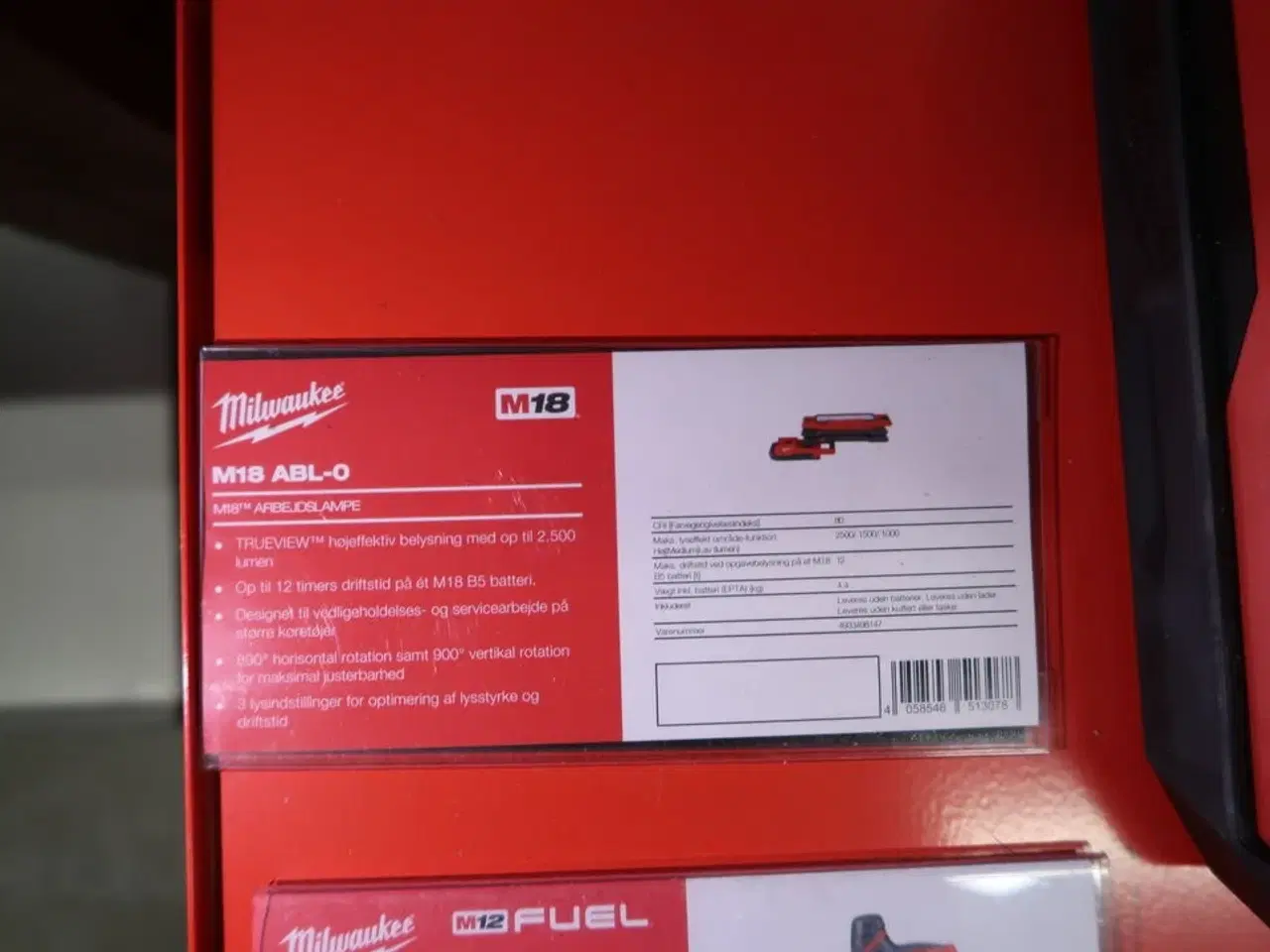 Billede 2 - Akku arbejdslampe MILWAUKEE M18 ABL-0