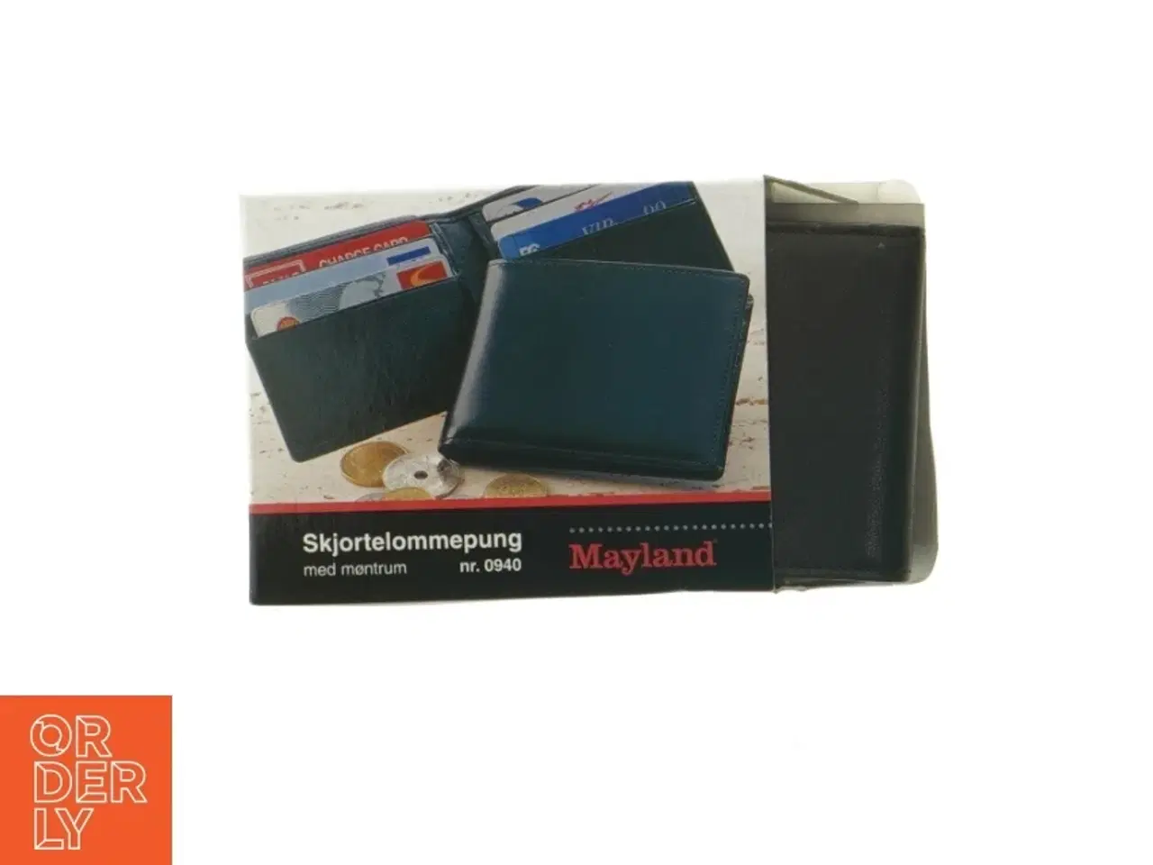 Billede 5 - Sort læderpung fra Mayland (str. 12x9 cm)