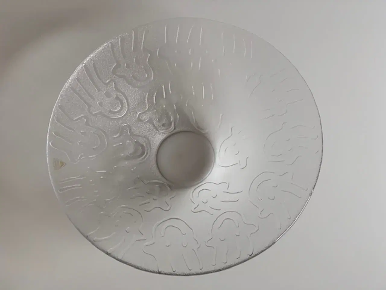 Billede 2 - Fad i glas med glade ansigter, Orrefors Sweden