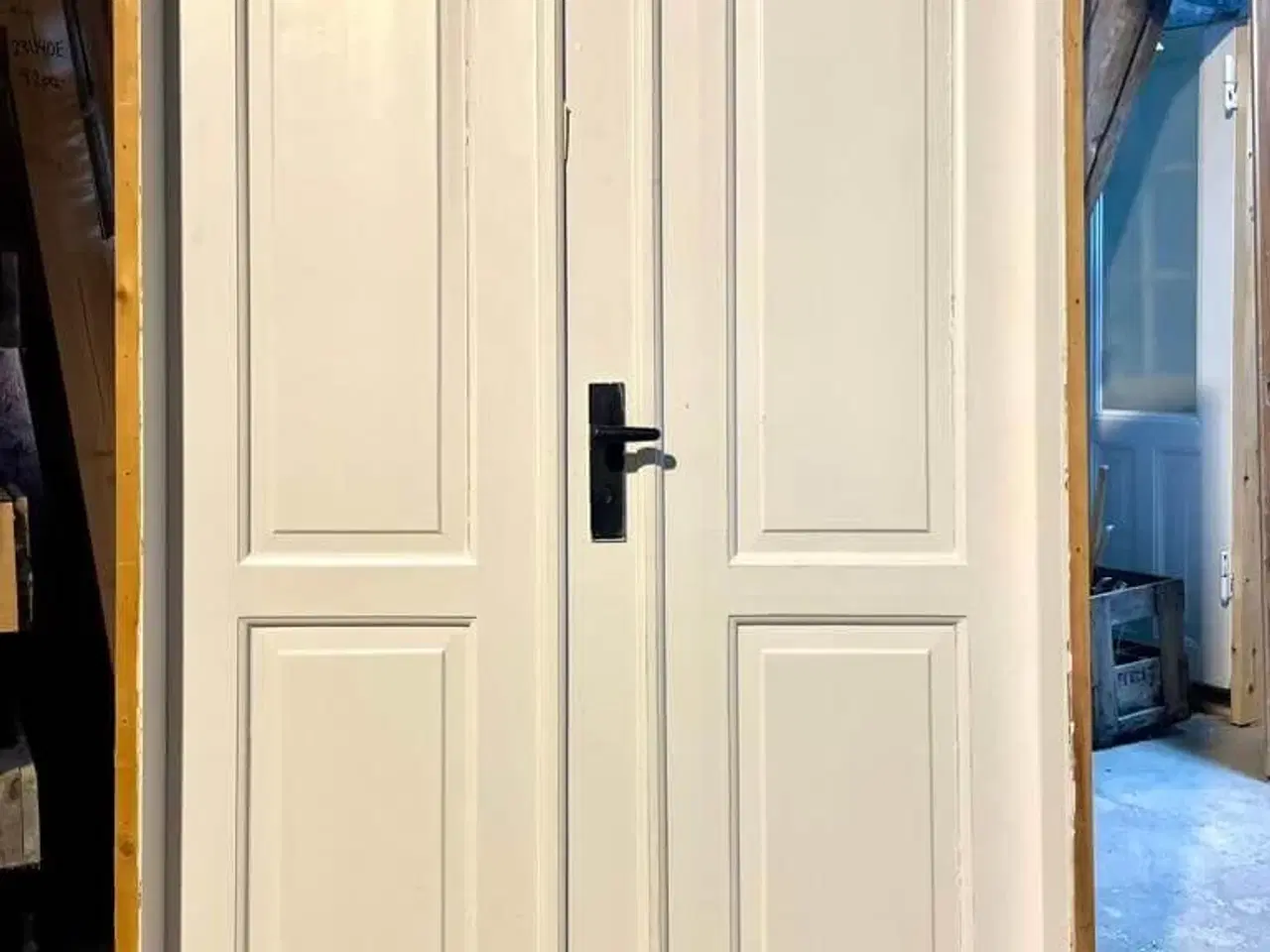 Billede 2 - Smuk, original dobbeltdør m. karm