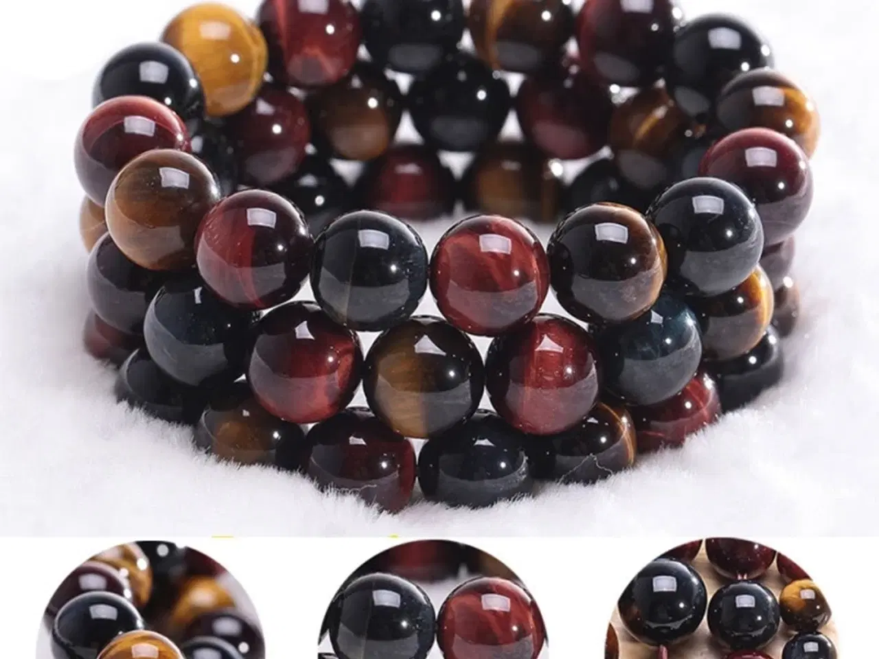 Billede 9 - Tiger Eye armbånd. 8,10,12,14  mm's perler