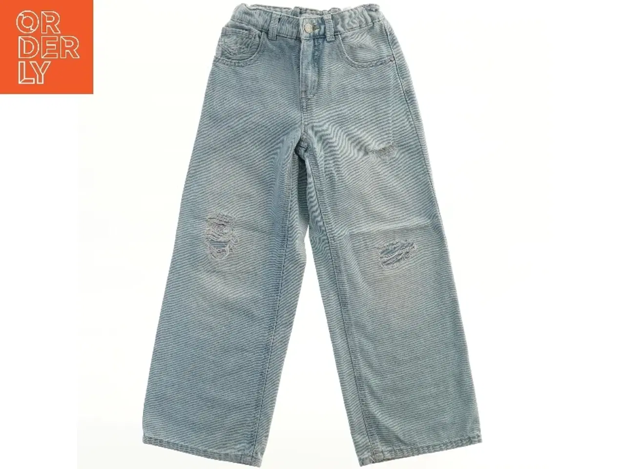Billede 2 - Lyseblå jeans med slid fra Name It (str. 134)