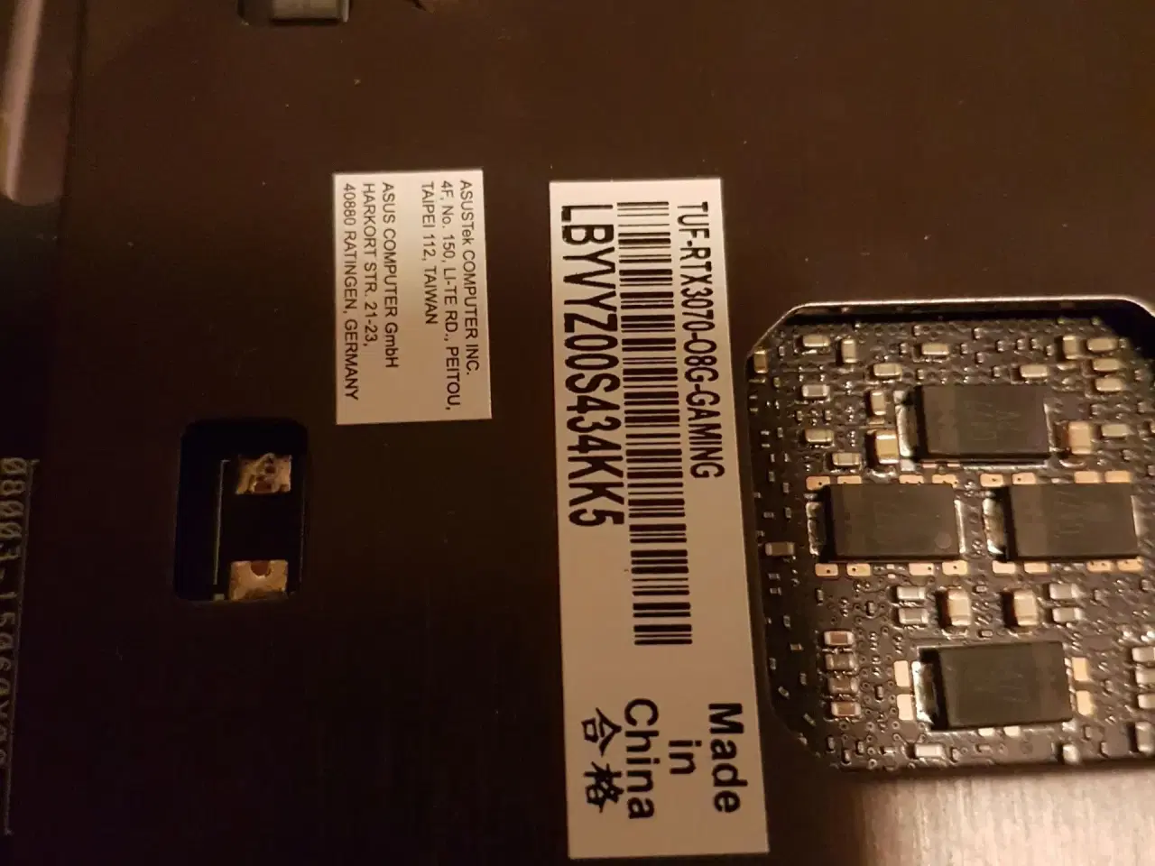 Billede 2 - asus tuf rtx 3070 