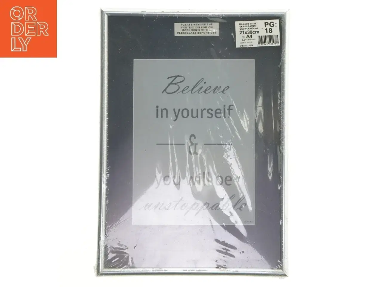 Billede 1 - Billedramme med citat (str. 21x30 cm)