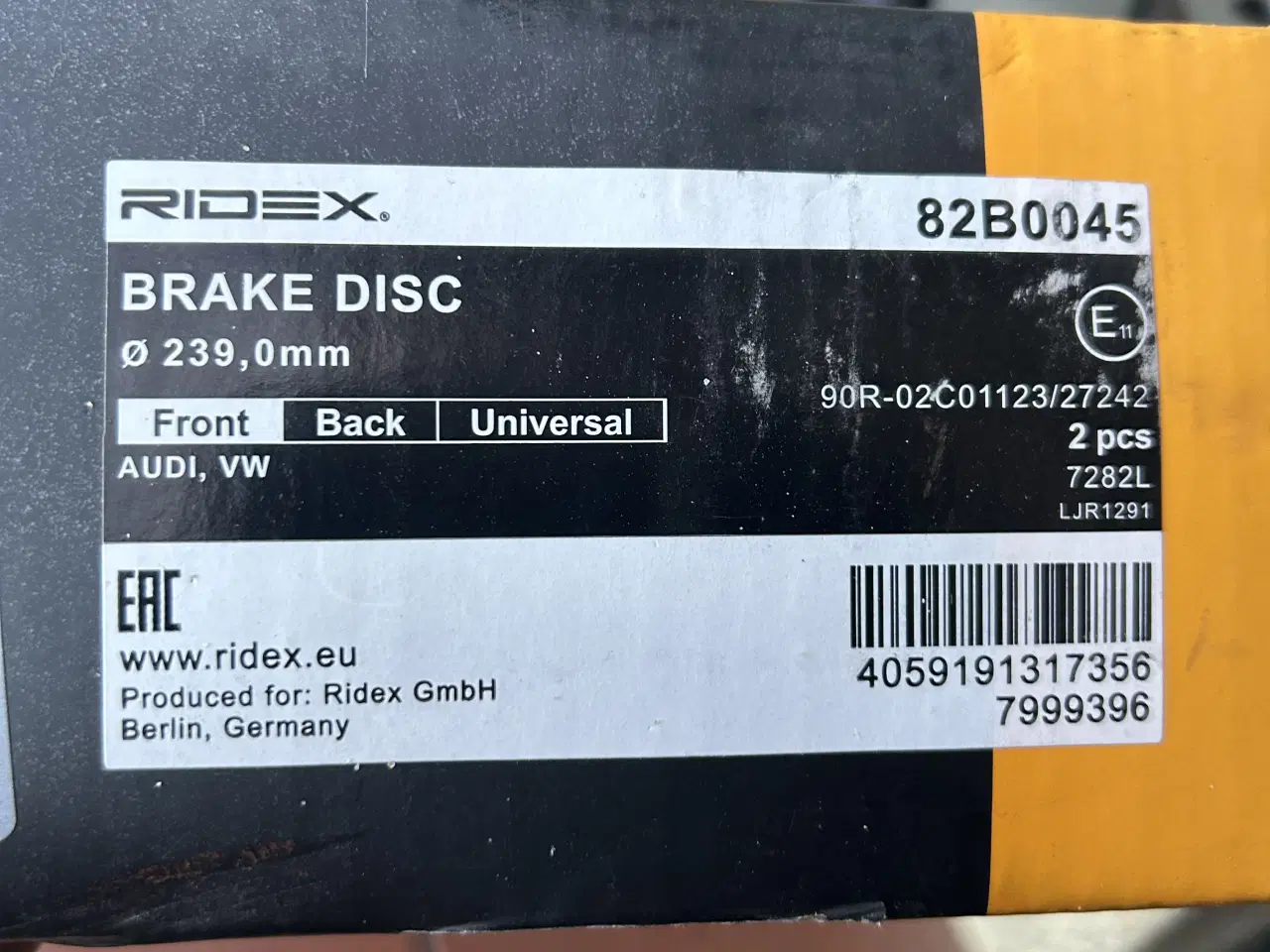 Billede 2 - Bremse system Audi/Vw