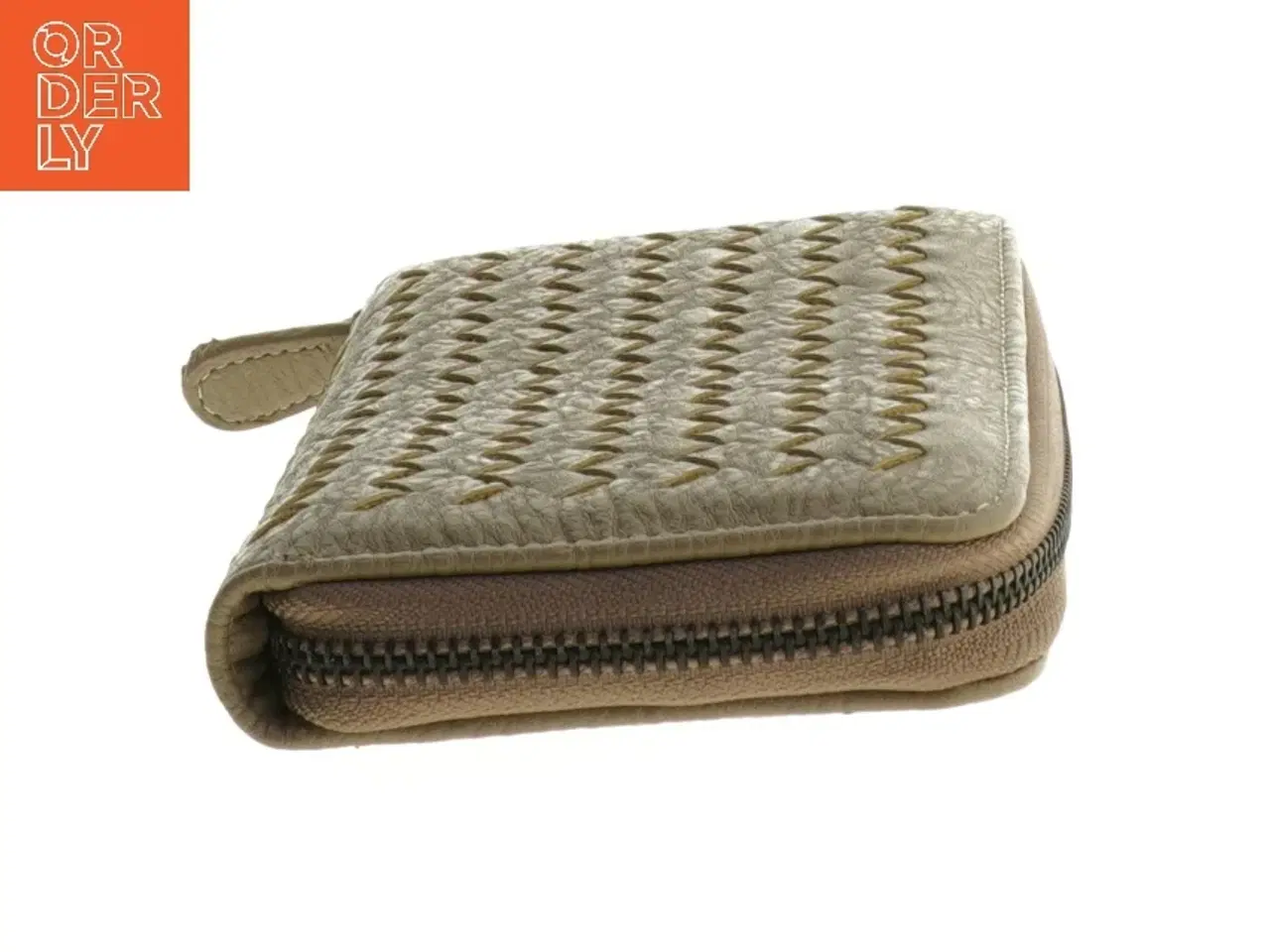 Billede 4 - Flettet læderpung (str. 11 x 20 cm)