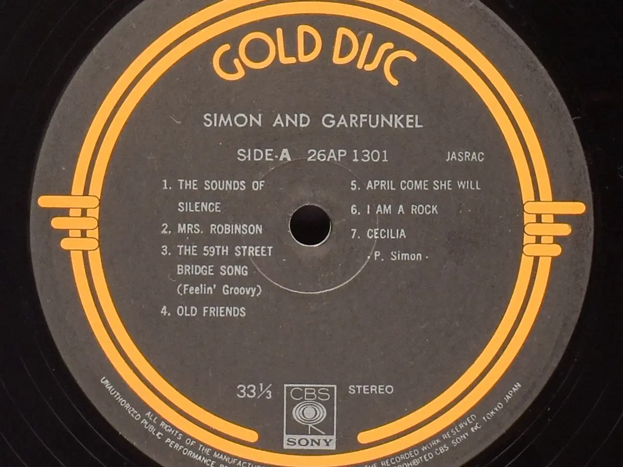 Billede 5 - Simon And Garfunkel - Gold Disc - JAP 1978 (EX/EX)