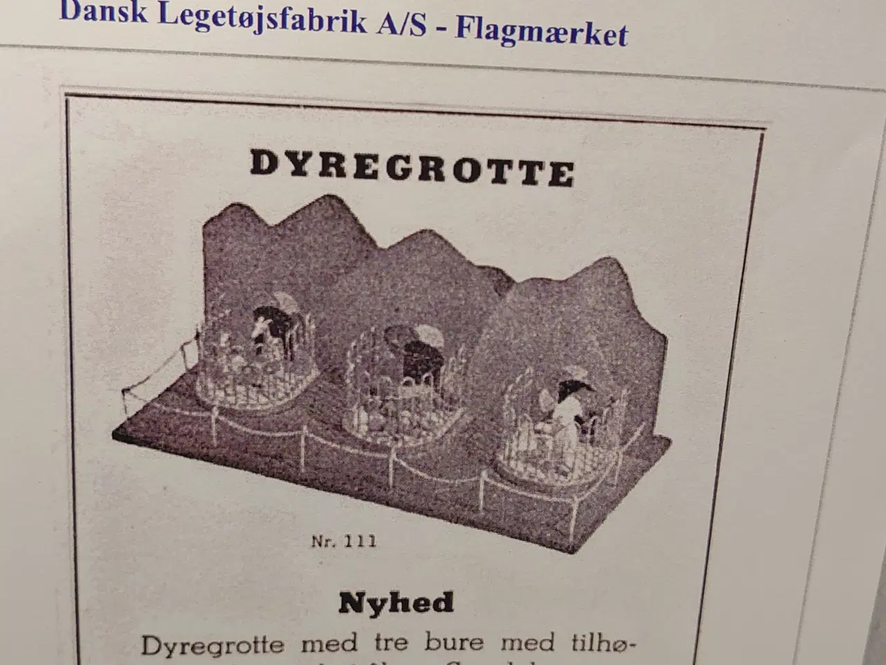 Billede 8 - Fængselslegetøj:Sjælden dyregrotte. 1958,Flagmærke