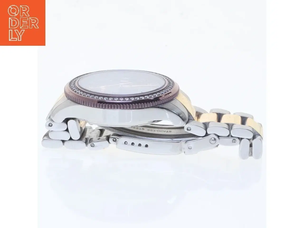 Billede 2 - Ur med stenbesat urskive fra Dissing (str. 40 mm)