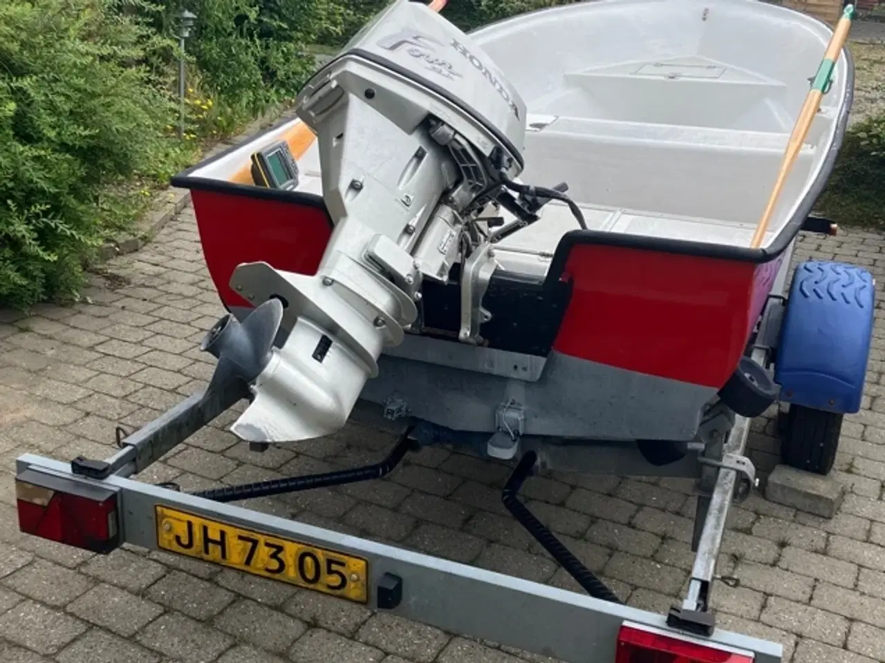 Billede 3 - Glasfiberjolle 14 fod med Honda BF 15 A 15 motor 
