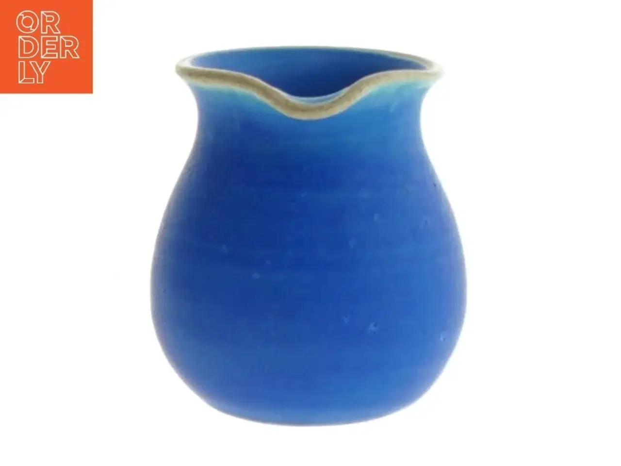 Billede 2 - Lille blå keramikkande (str. 6 cm)