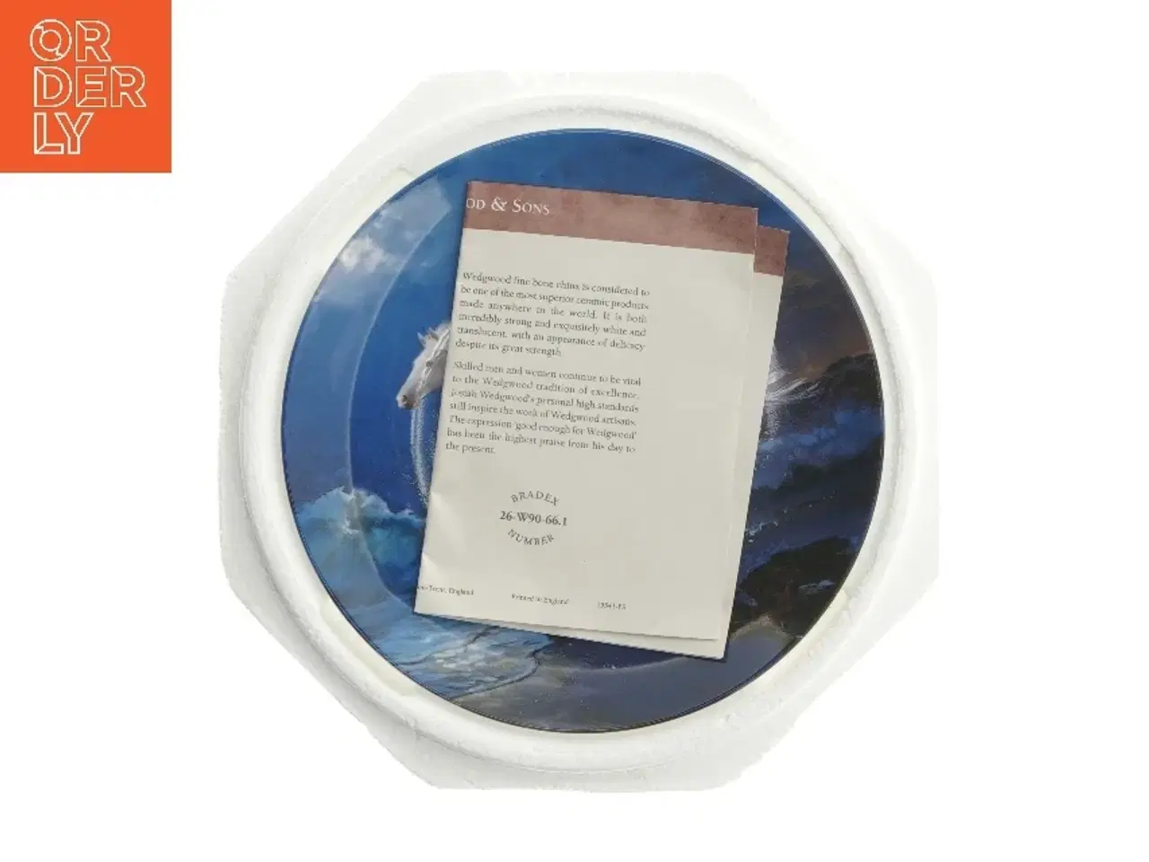 Billede 3 - Dekorativ tallerken med hestemotiv fra Wedgwood (str. Ø 20 cm)