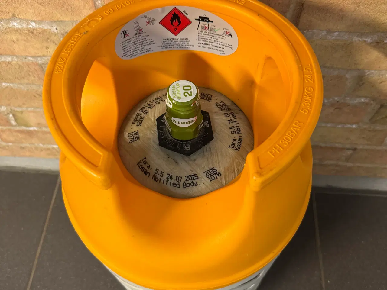 Billede 4 - Ny plomberet 10 kg letvægts gasflaske 