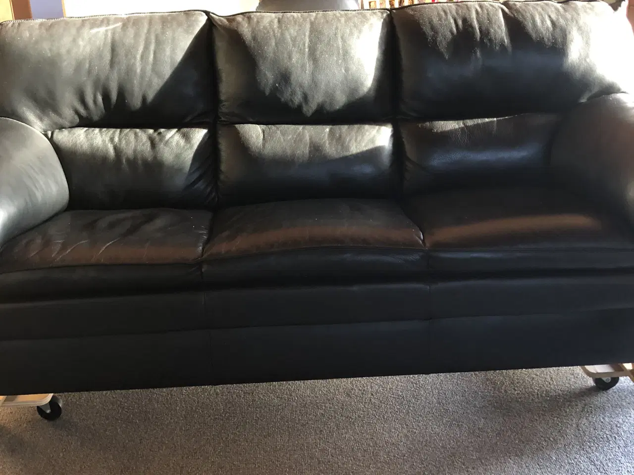 Billede 3 - lædersofa sæt. Hjort Knudsen Design