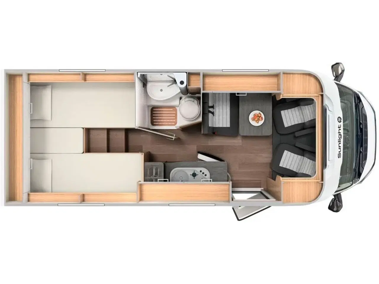 Billede 2 - 2026 - SunLight   Sunlights populære smalle Van med enkeltsenge, automatgear og adaptiv fartpilot