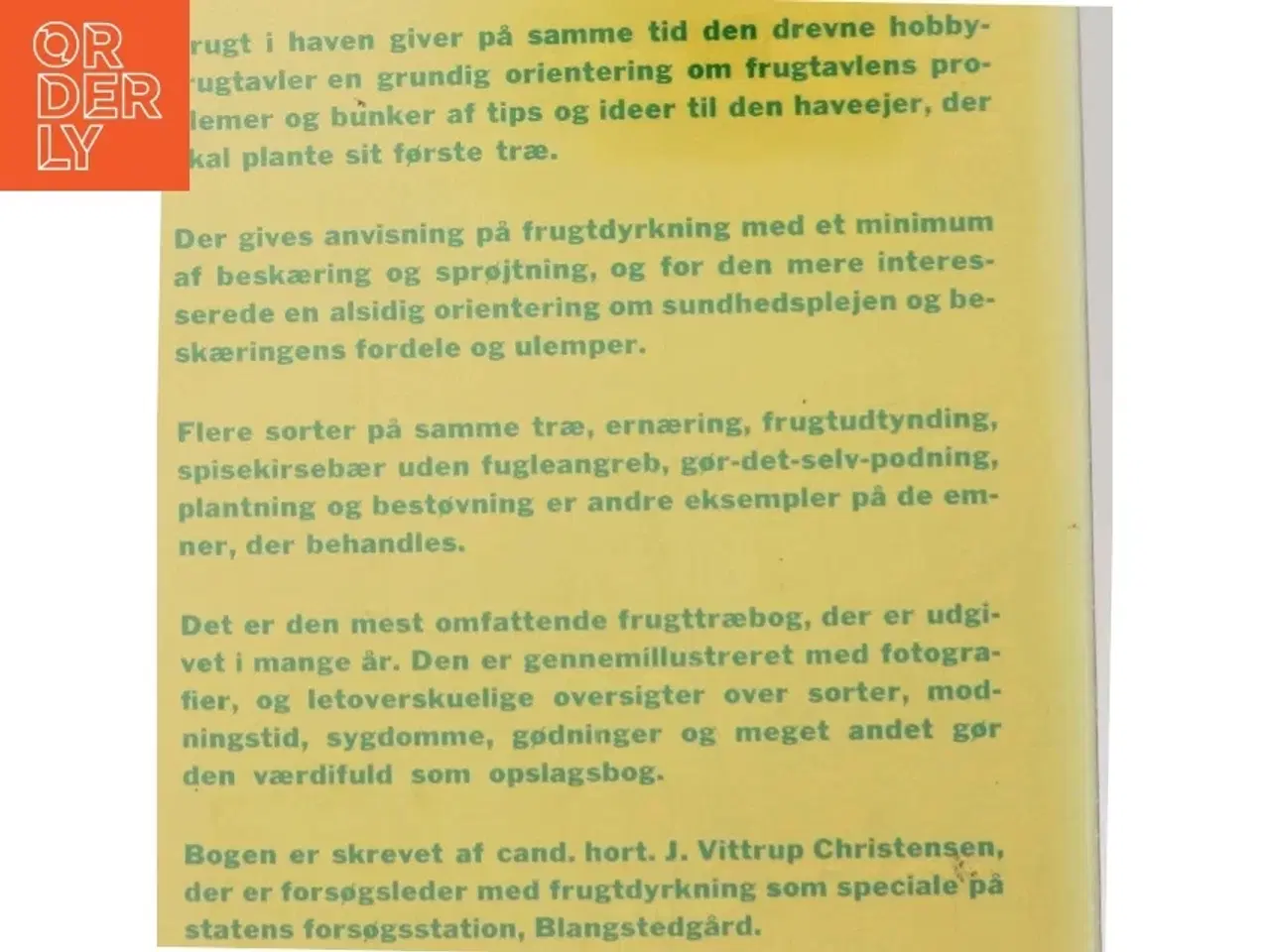 Billede 3 - Frugt i haven af J. Vittrup Christensen (Bog)