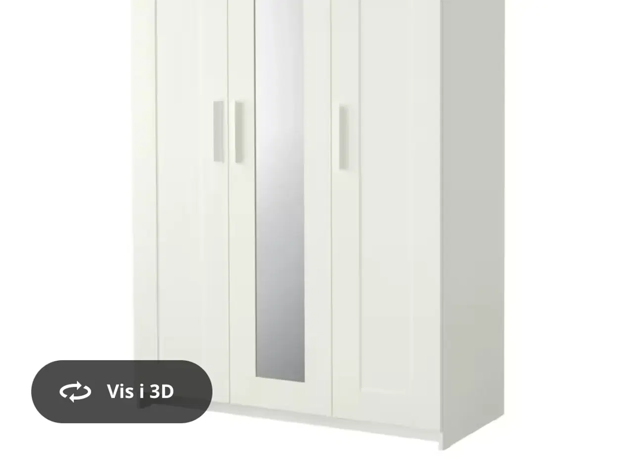 Billede 1 - Brimnes garderobeskab med spejl fra IKEA i sort 