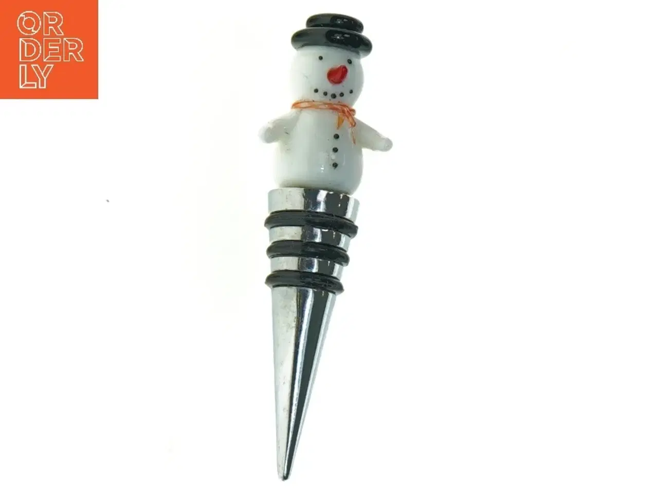 Billede 1 - Sneemand vinprop (str. 11 x 3 cm)