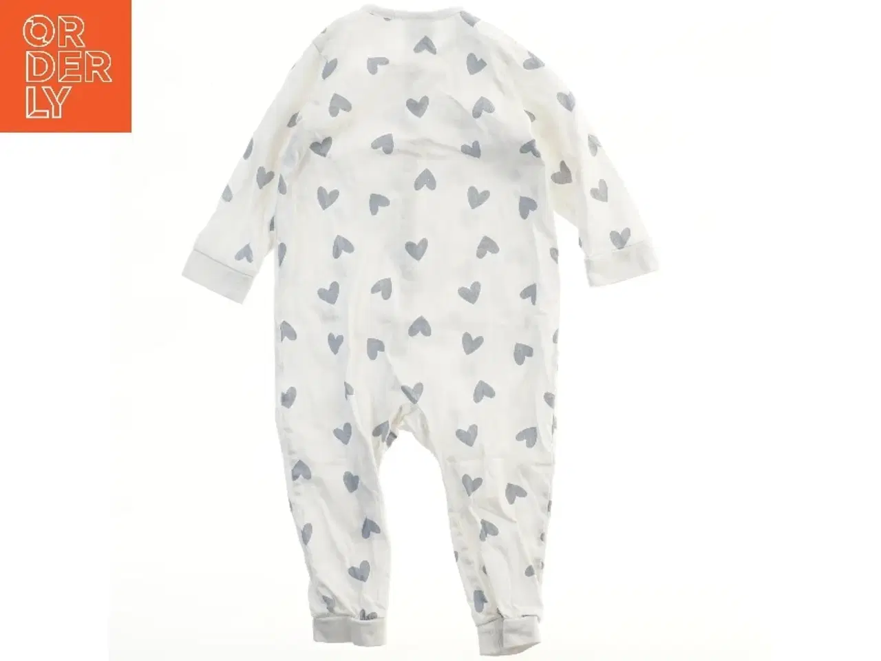 Billede 2 - Hvid heldragt med grå hjerter fra H&M (str. 86)