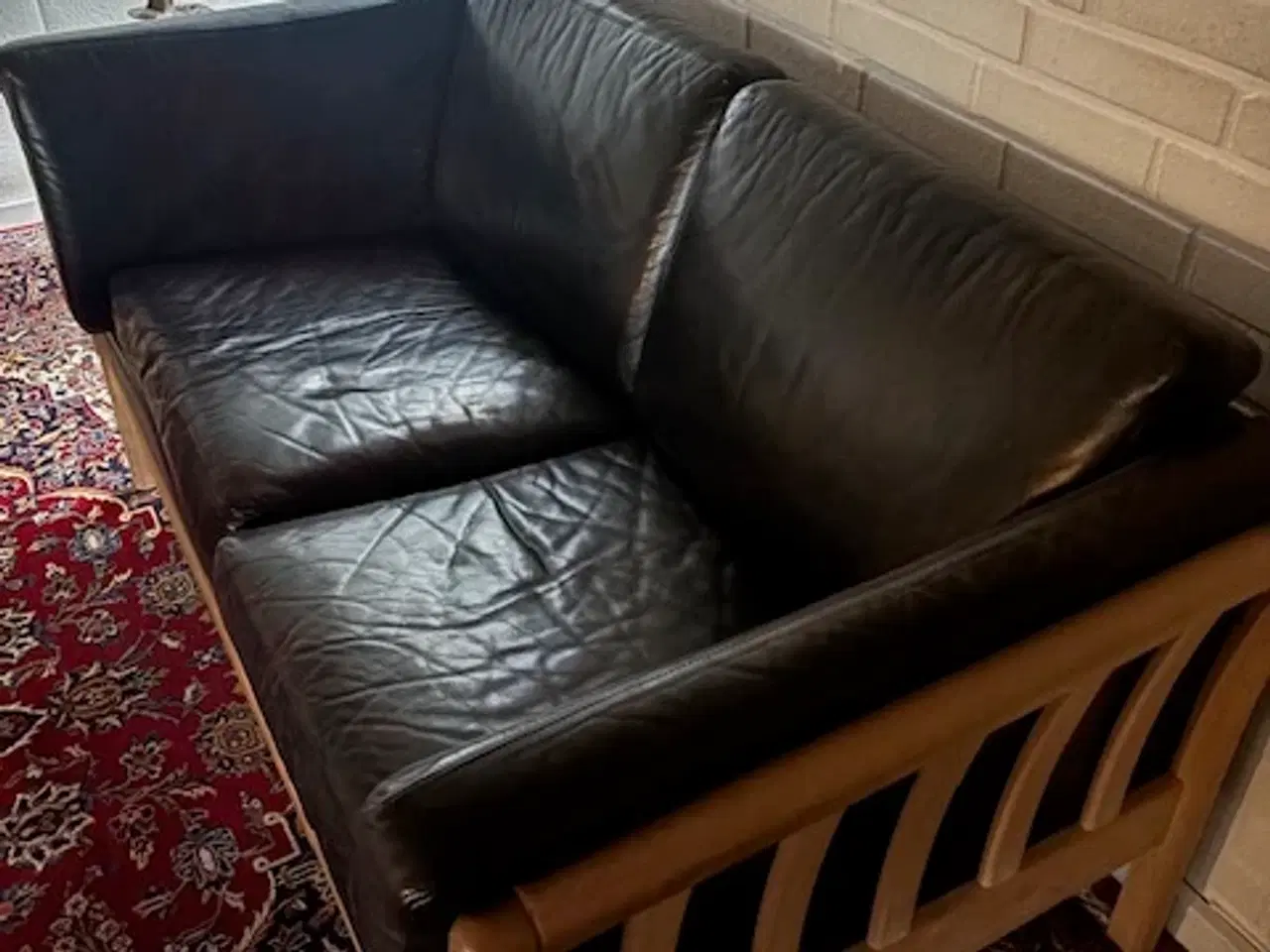Billede 2 - Lædersofa gruppe 3+2 personers sofa