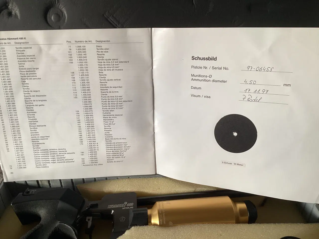 Billede 7 - Luftpistol Hammerli 480 K