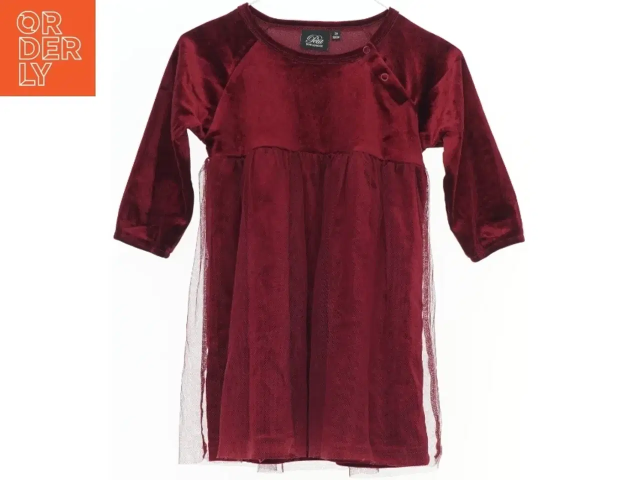 Billede 1 - Sofie Schnoor - Bordeaux Rød Velour Kjole til Børn fra Petit (str. 92)